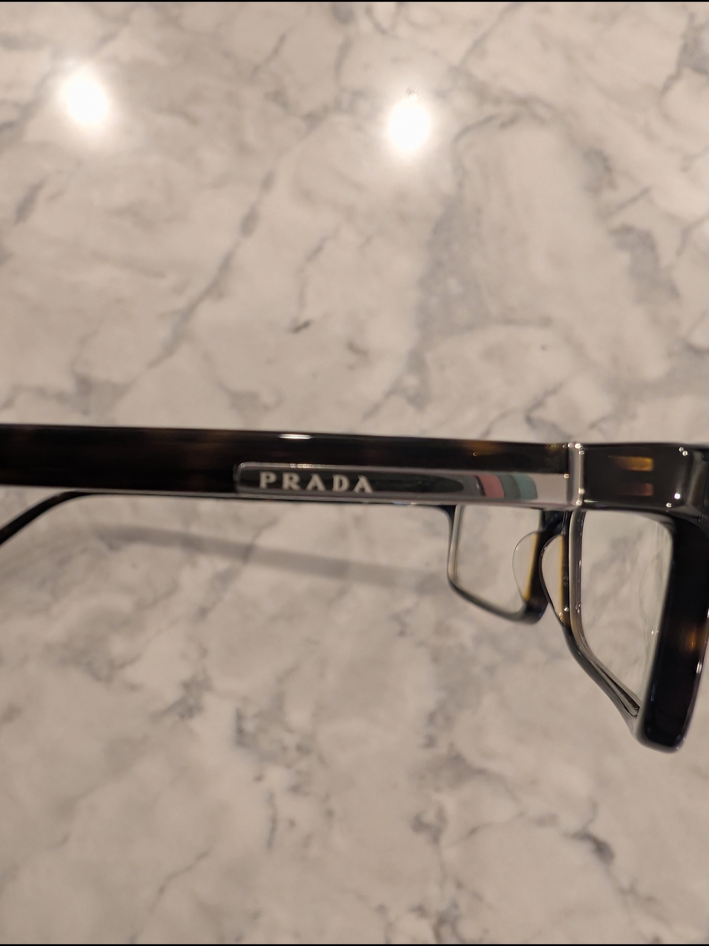 Prada VPR 10G Eyewear Glasses & Black Leather Case - Picture 8 of 9